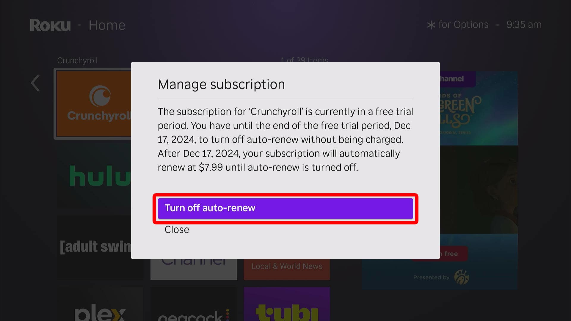 How to Cancel Subscriptions with a Roku Remote