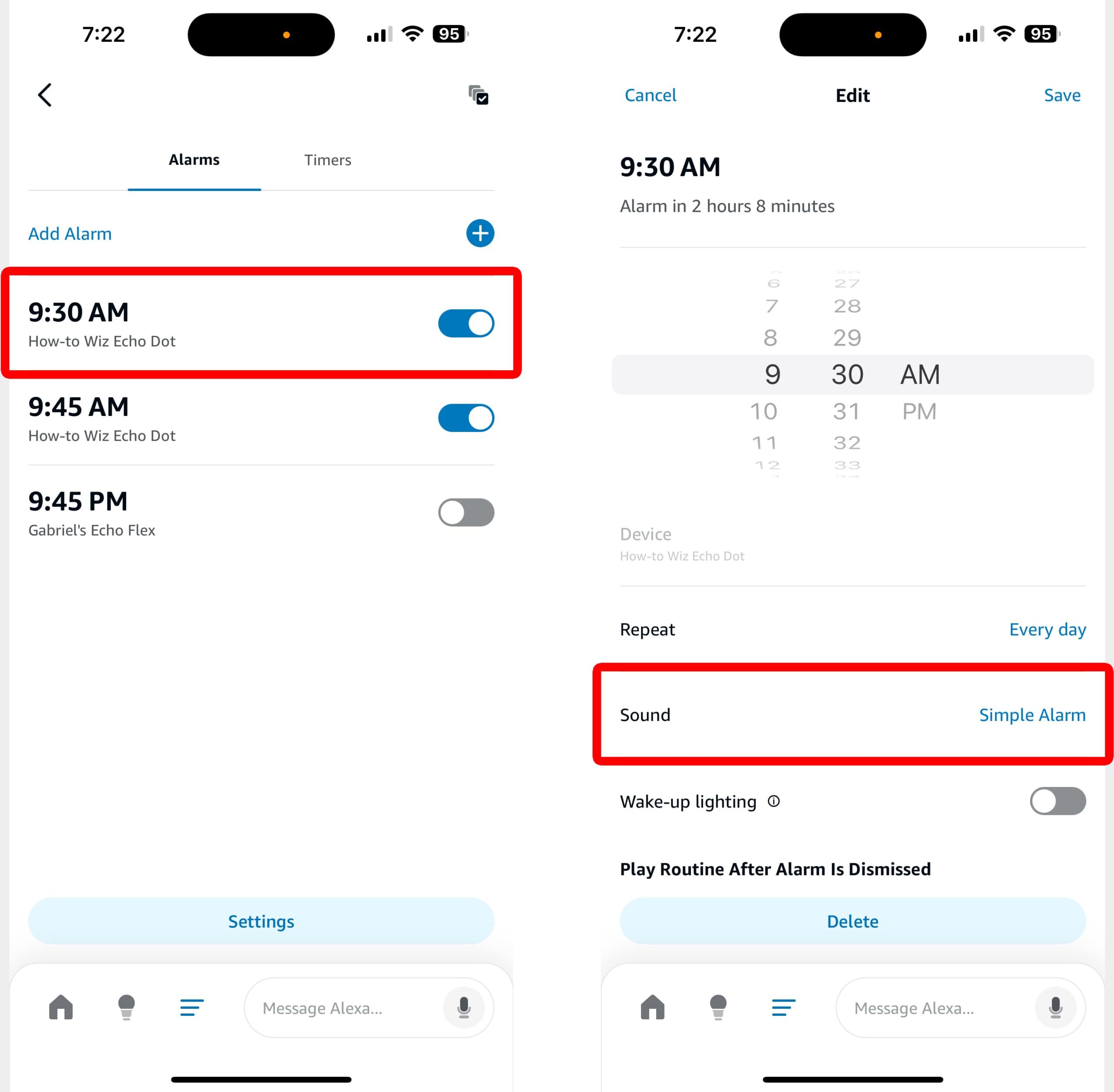 How to Change the Default Alexa Alarm Sound