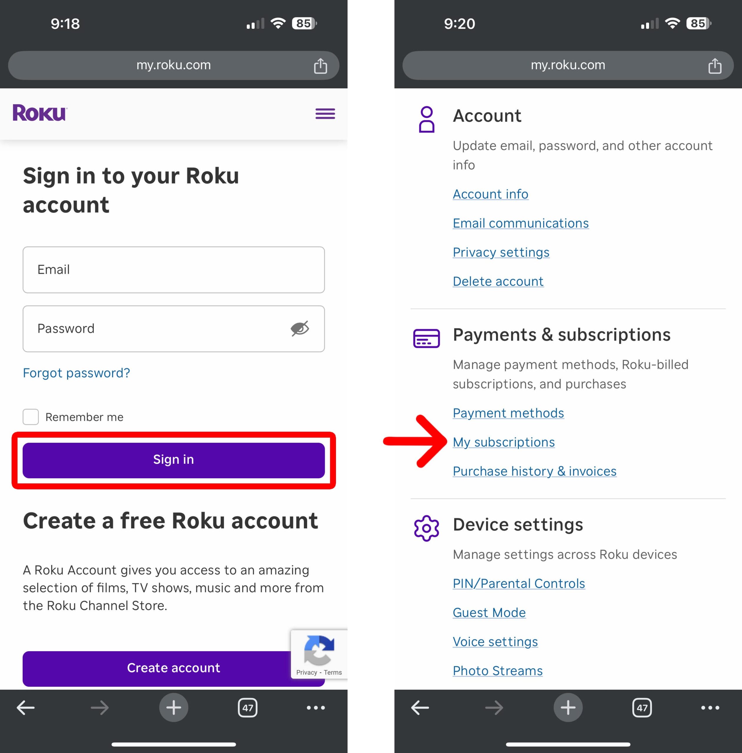 How to Manage Roku Subscriptions Online