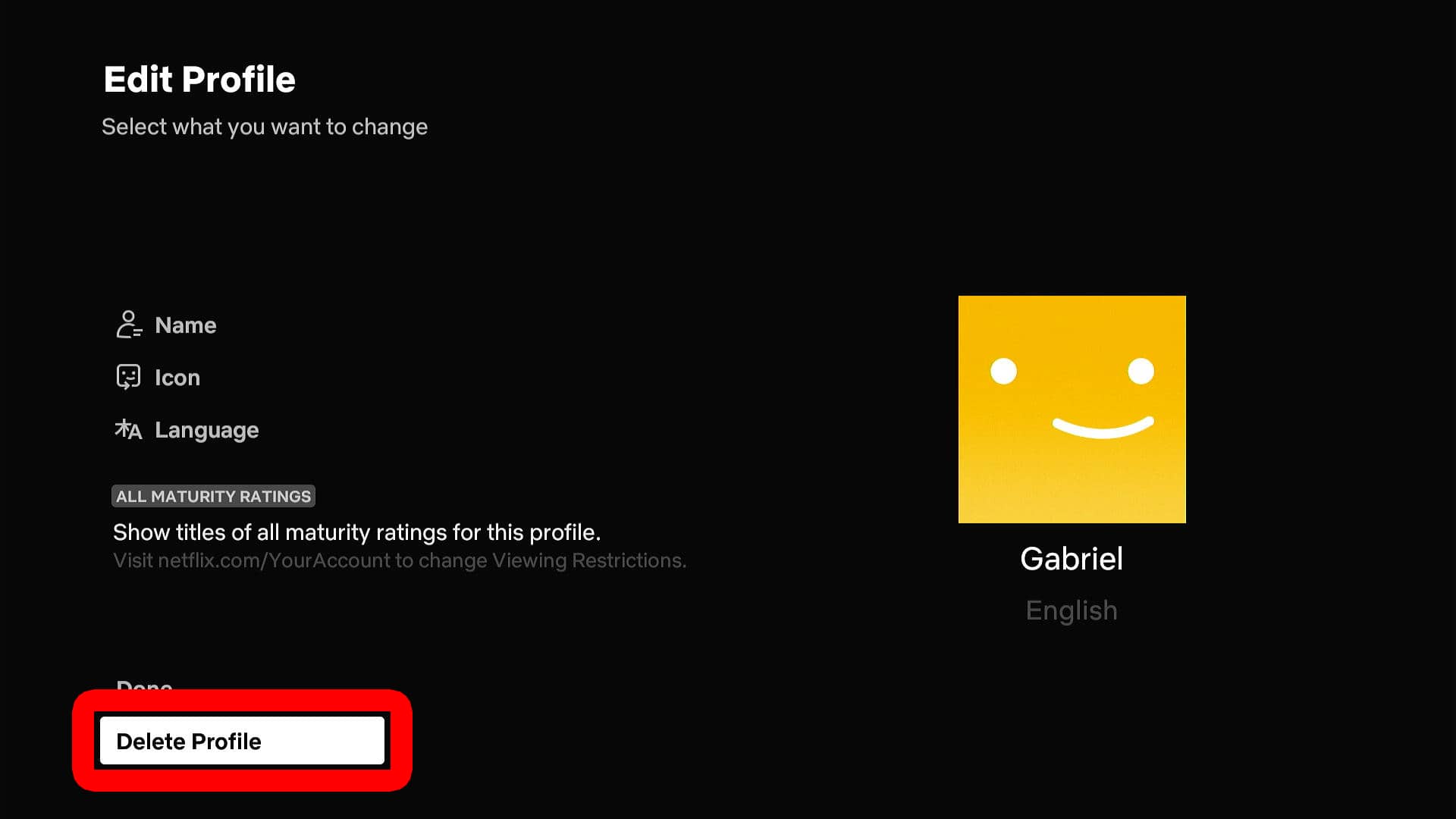 How to Delete a Netflix Profile From a TV