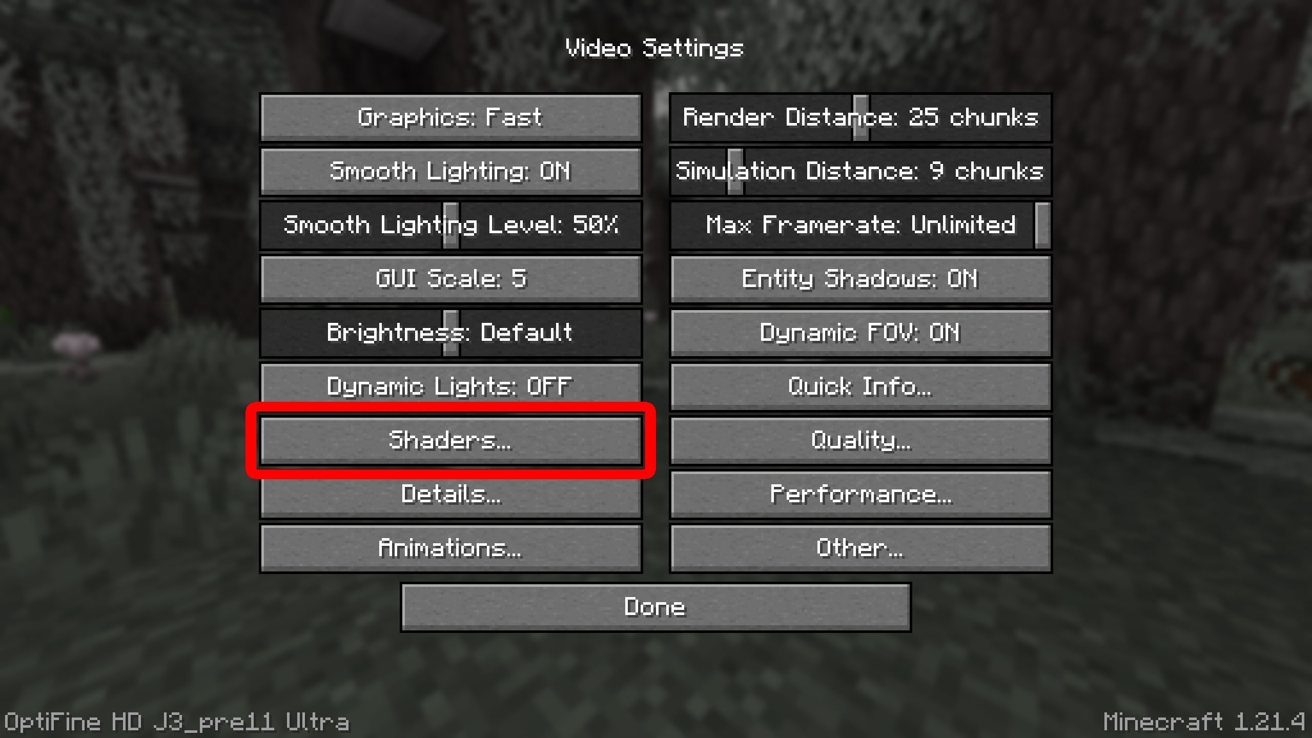 How to Install OptiFine Shaders