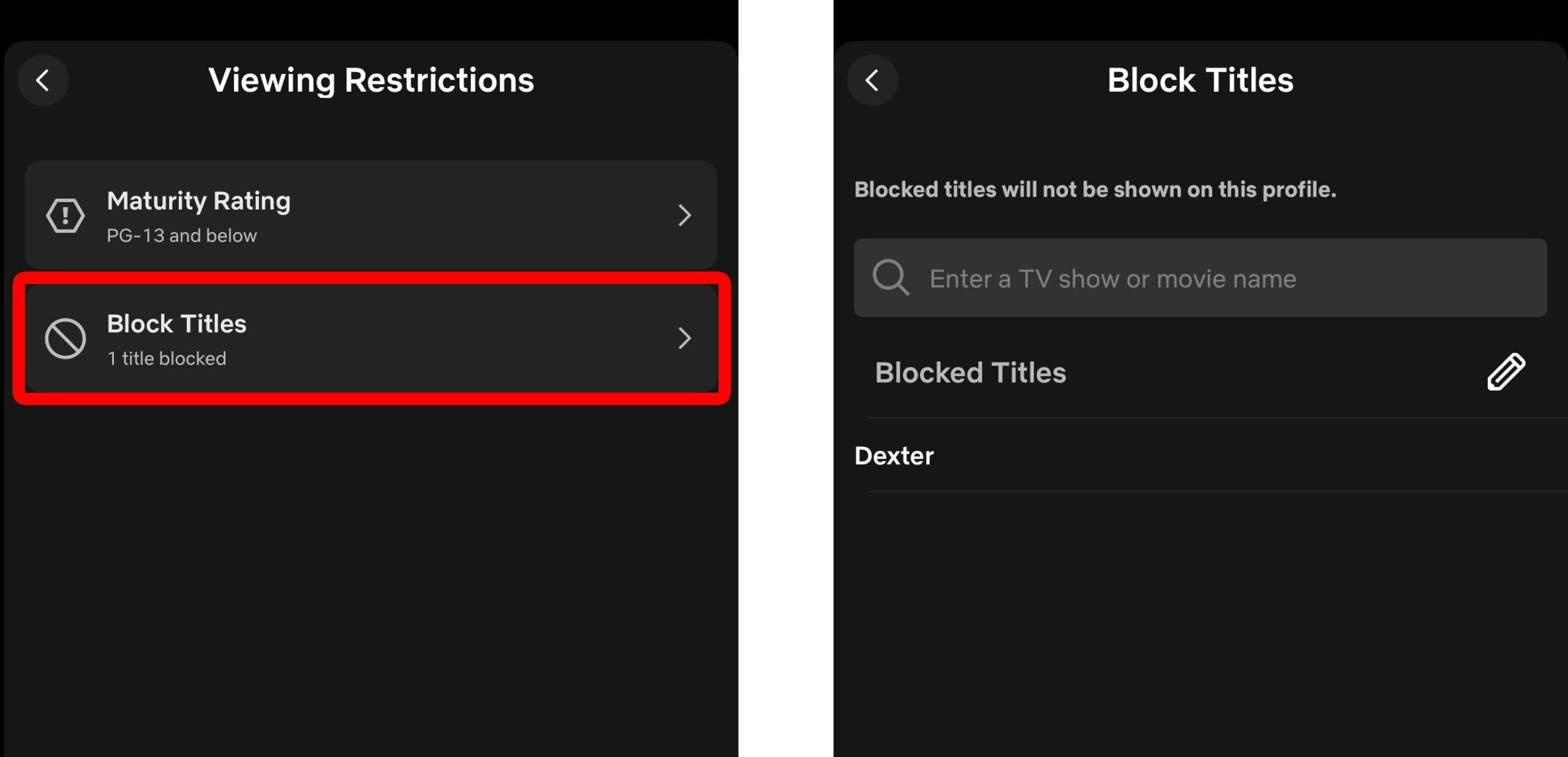 How to Block Shows From the Netflix App