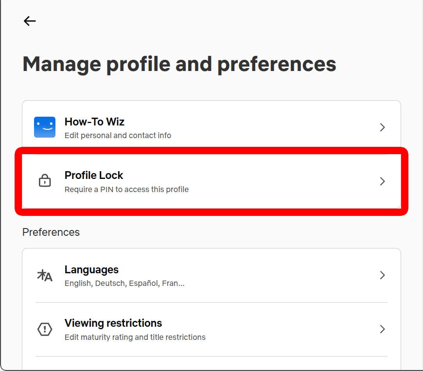 How to Lock a Profile on Netflix