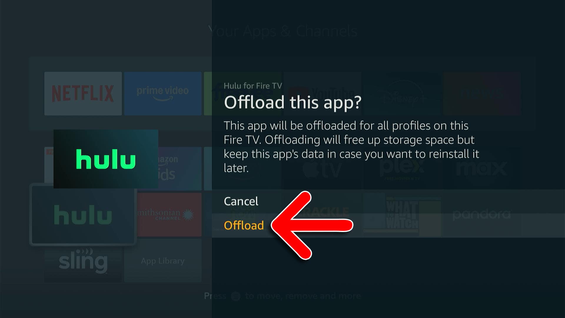 How to Offload Fire TV Apps