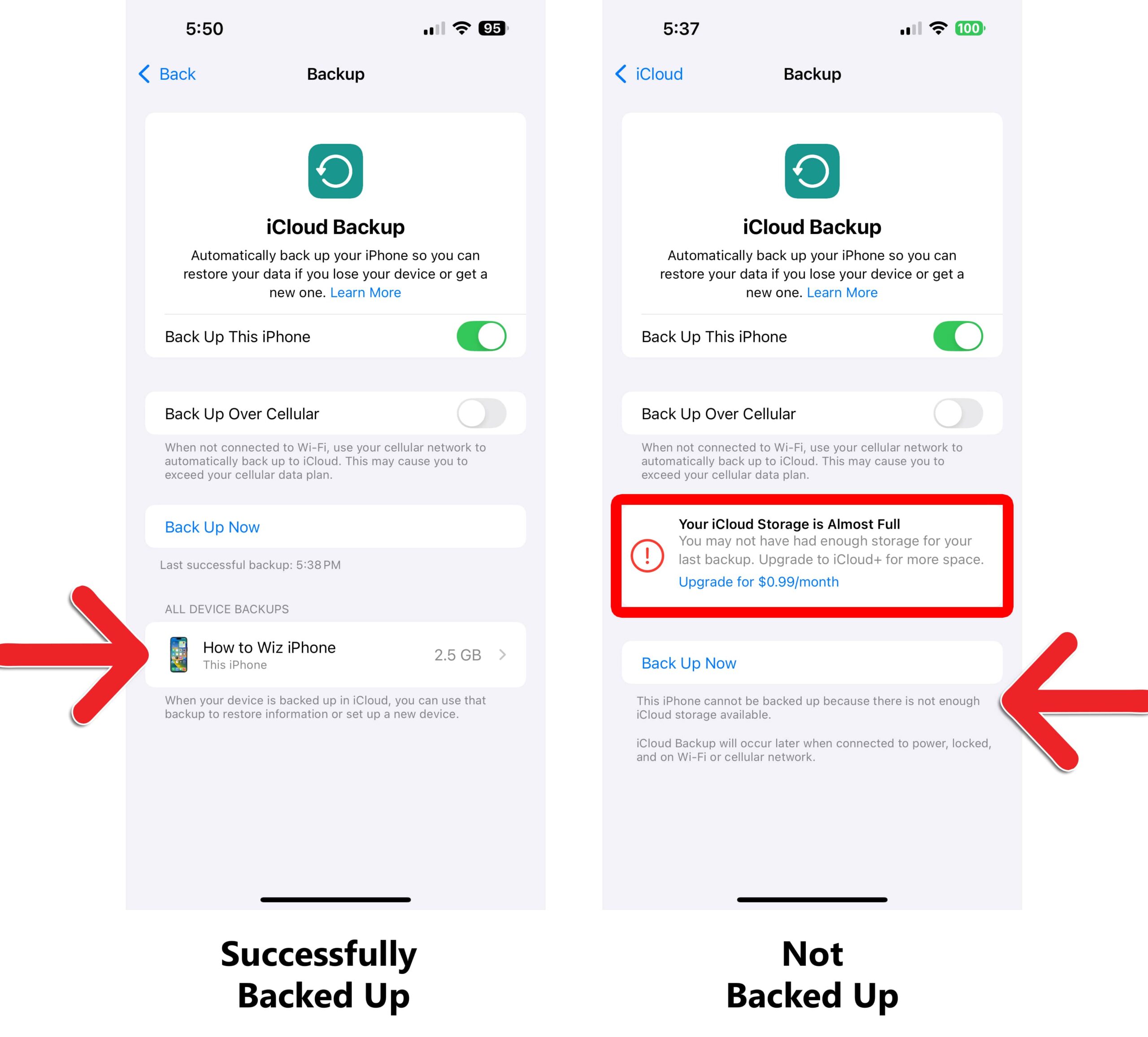 How to Back Up an iPhone to iCloud