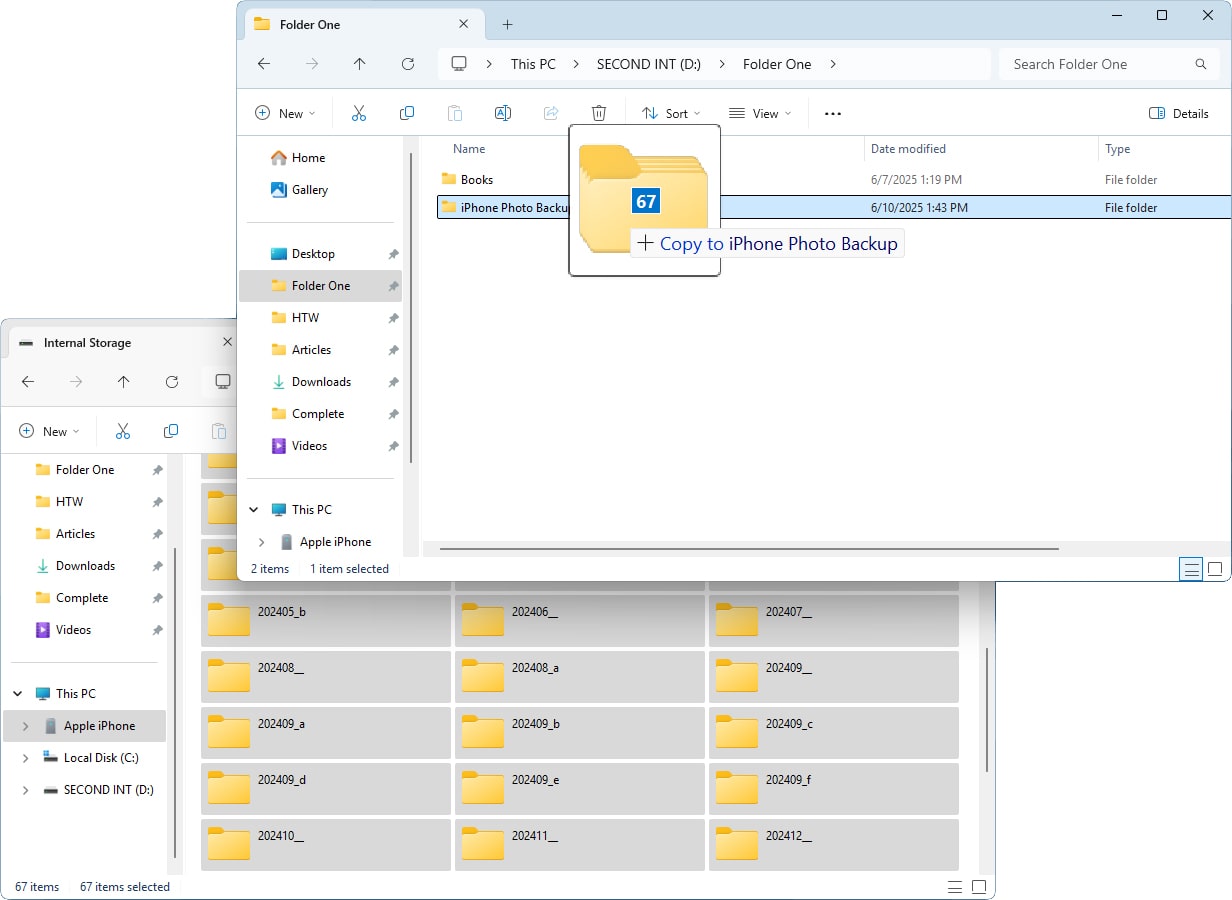 How to Import Photos with File Explorer