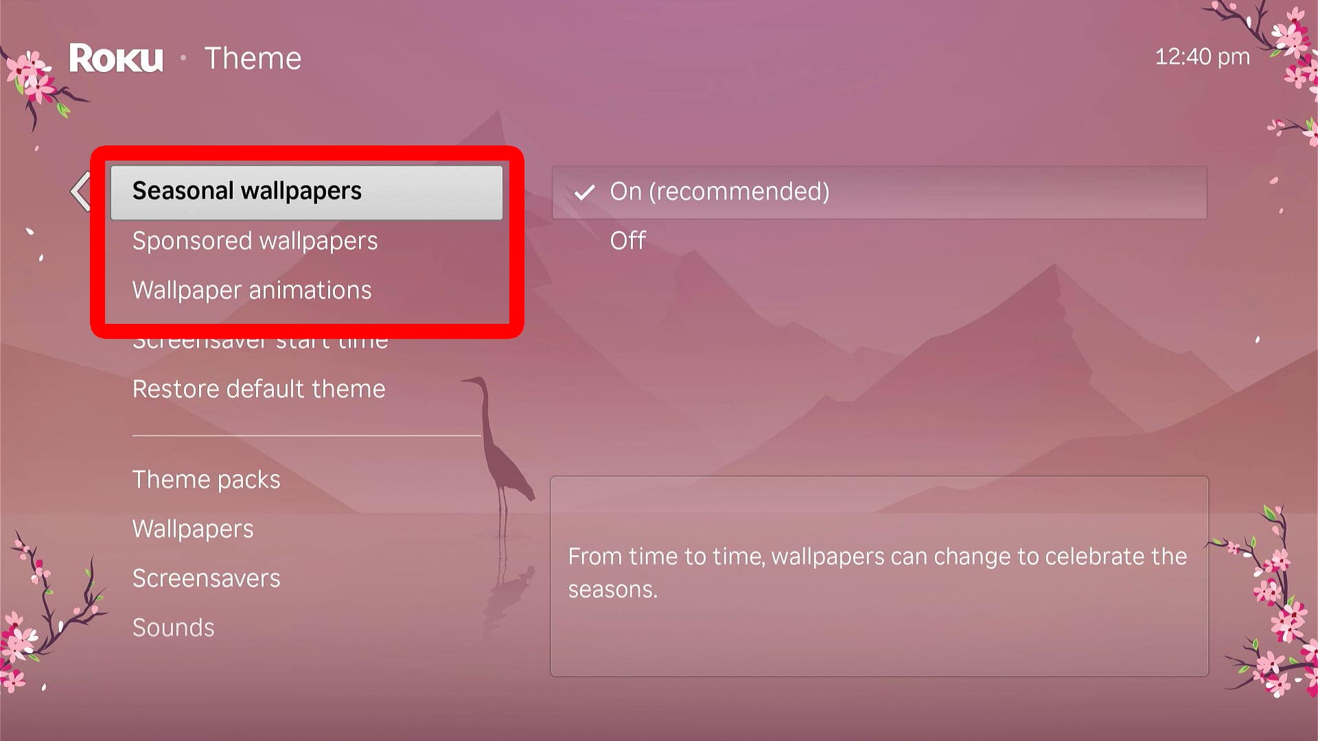 Roku Wallpaper Settings to Change