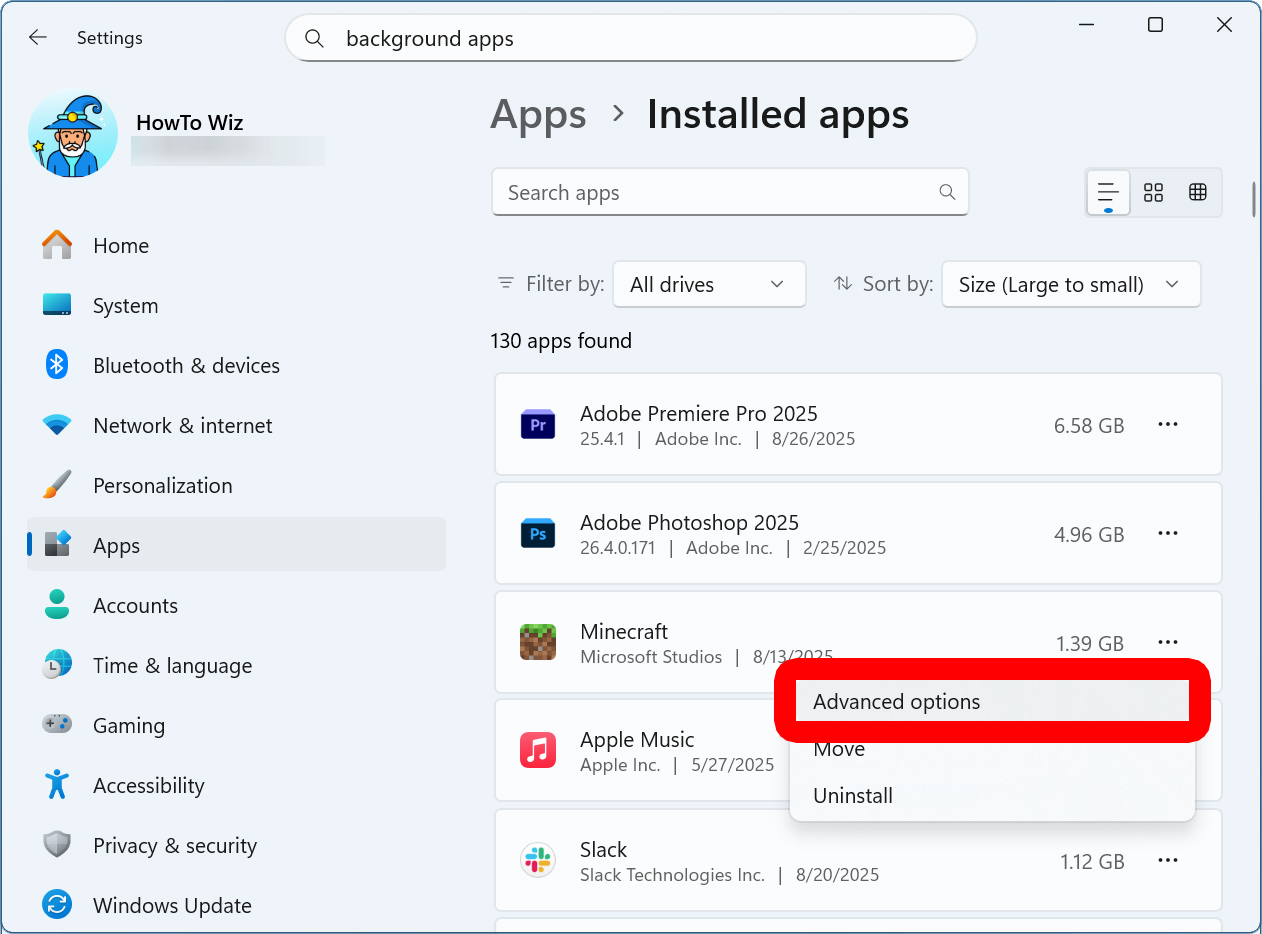 How to Turn Off Background Apps in Windows 11​