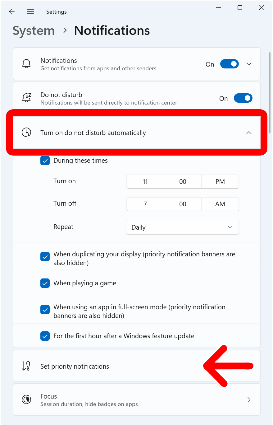 How to Turn On Do Not Disturb Mode in Windows 11