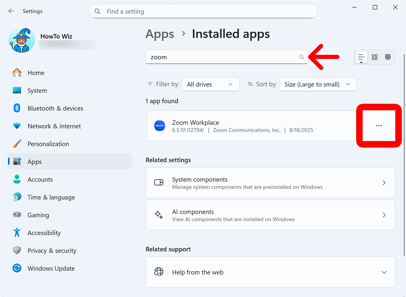 How to Uninstall Apps from Windows Settings