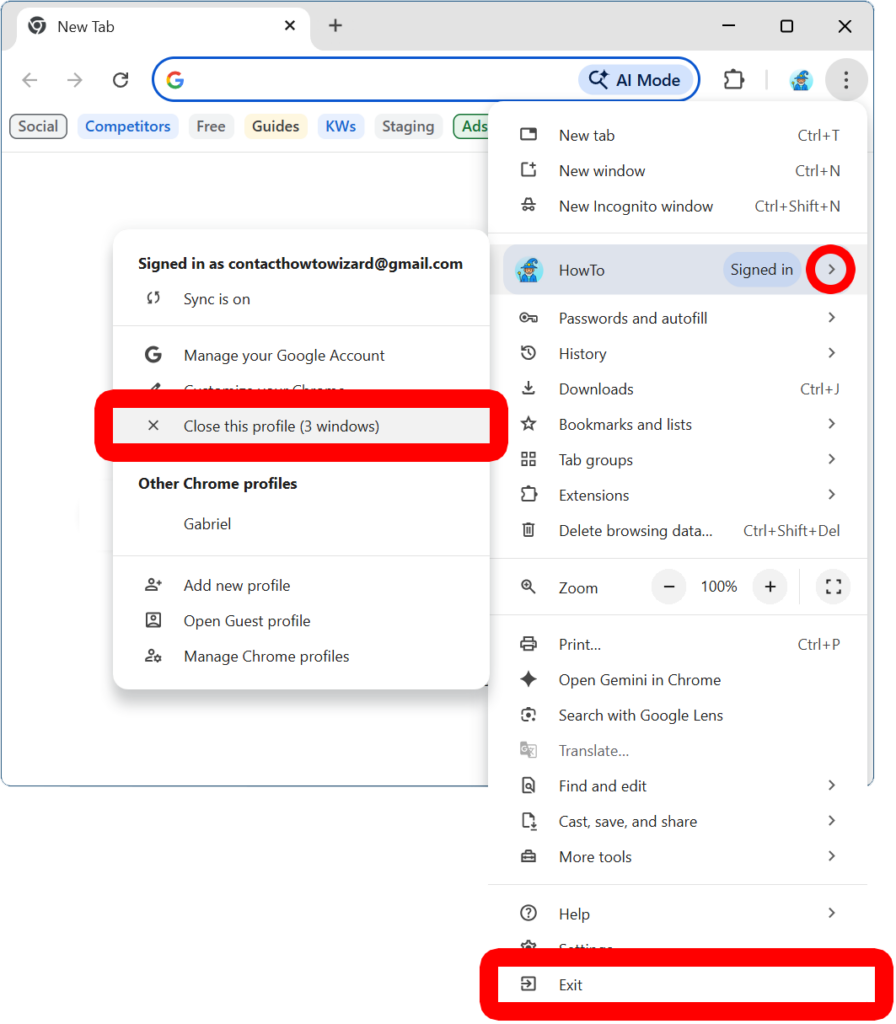 how to properly close Chrome windows restore