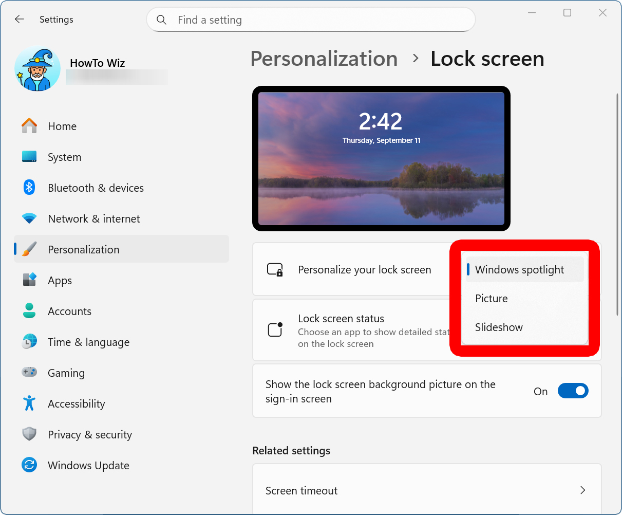 How to Change the Lock Screen in Windows 11 Settings