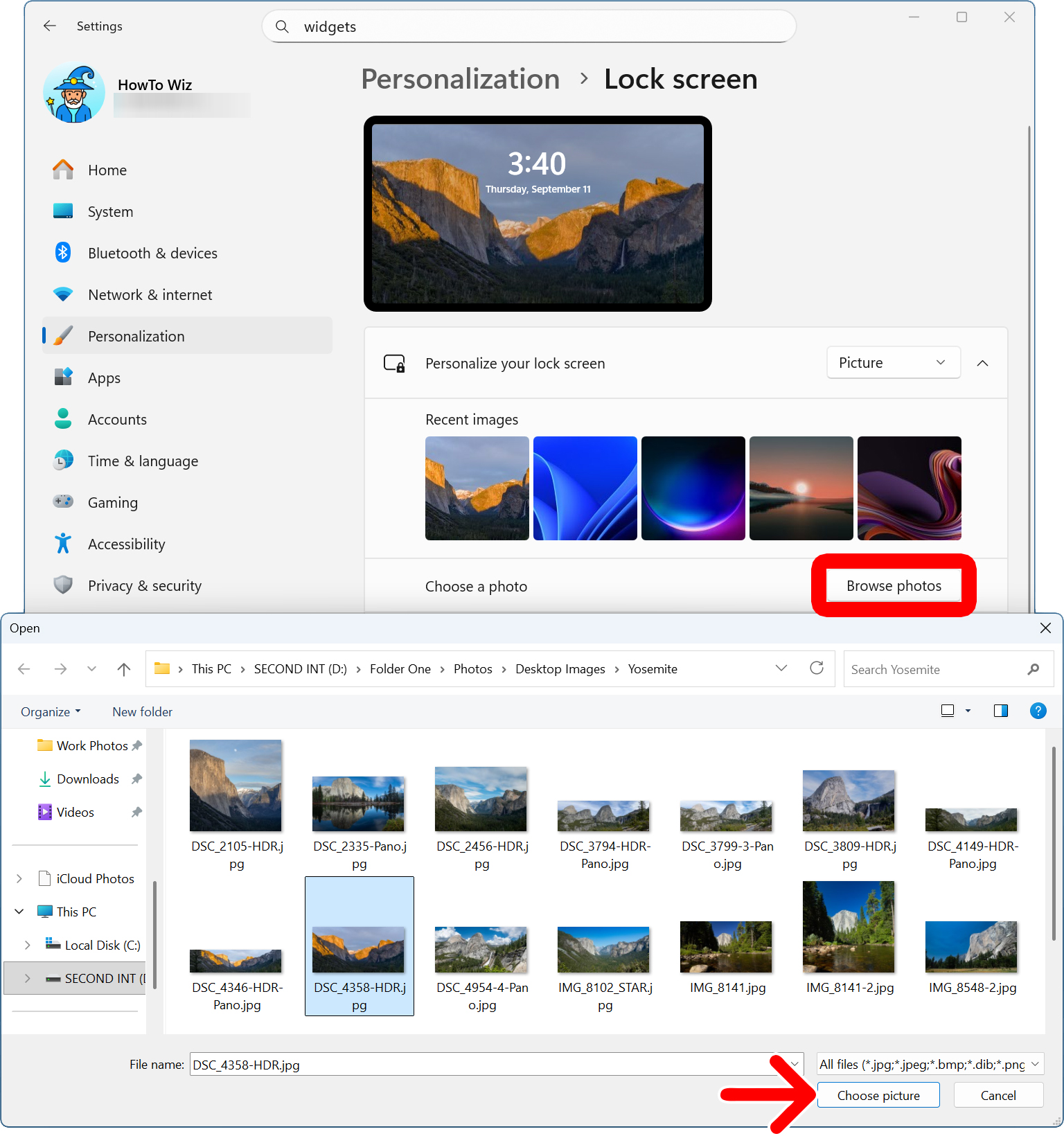 How to Change the Lock Screen in Windows 11 Settings