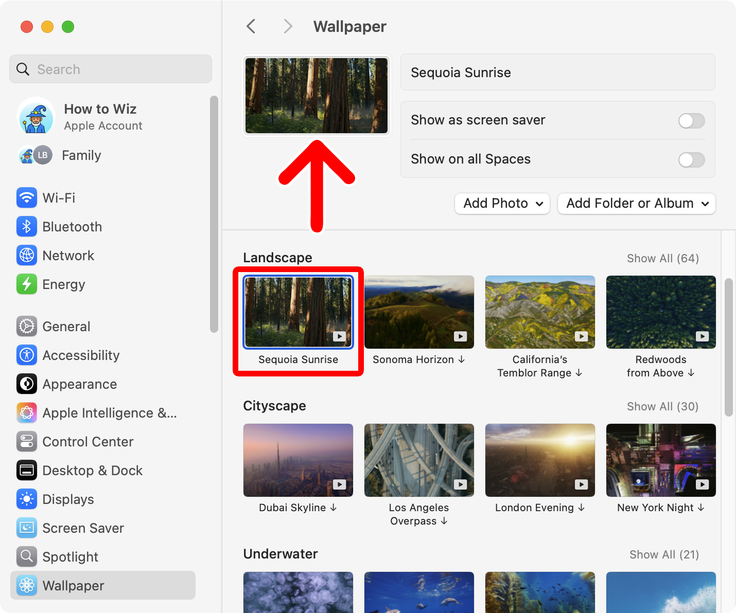 How to Change Your Wallpaper in System Settings