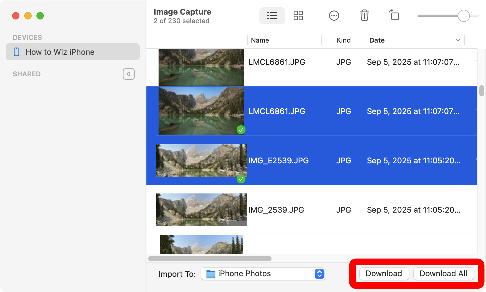 How to Import Photos from an iPhone to a Mac