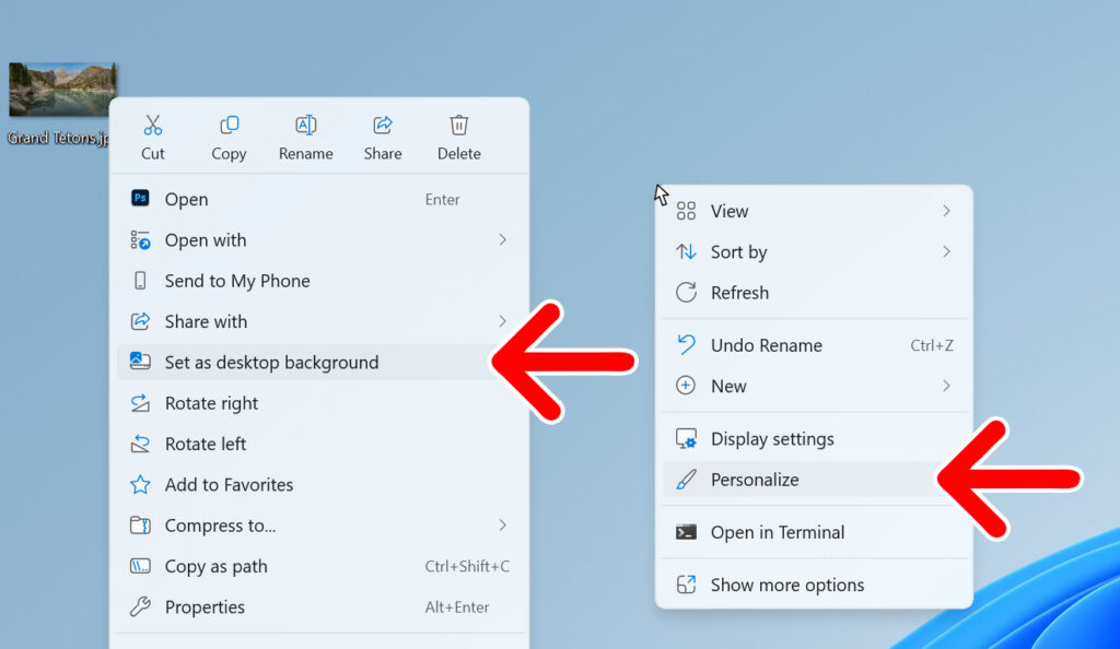 How to Quickly Set Your Wallpaper in Windows 11