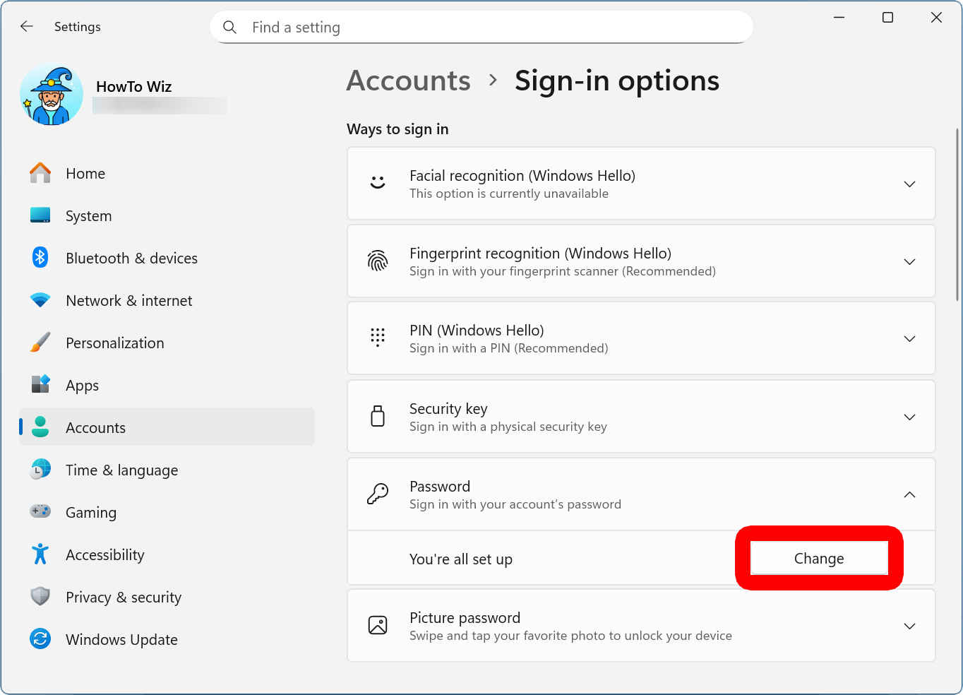 How to Change Your Windows 11 Password from Settings