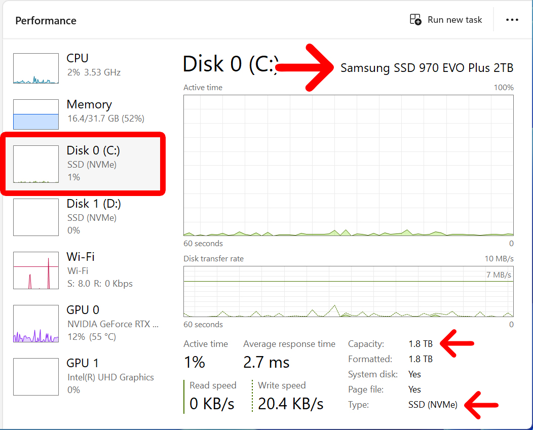 How to Check storage