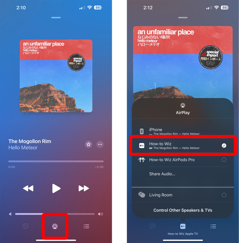 How to AirPlay Music from an iPhone