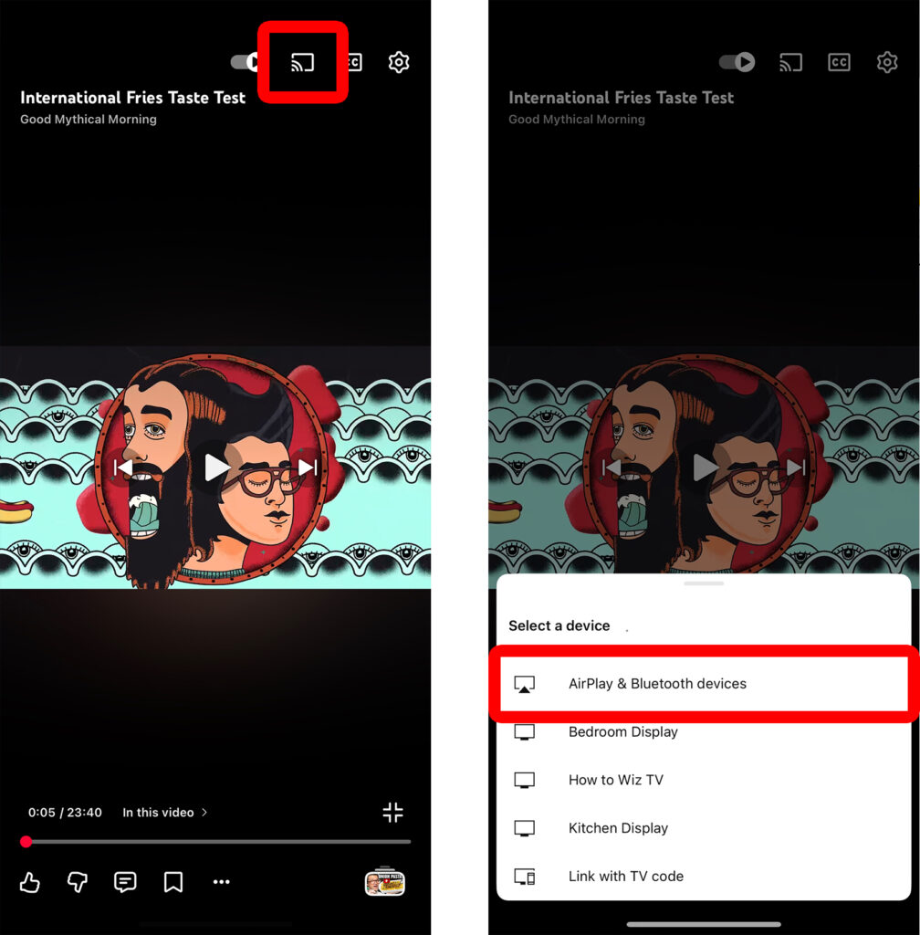 How to AirPlay YouTube from an iPhone