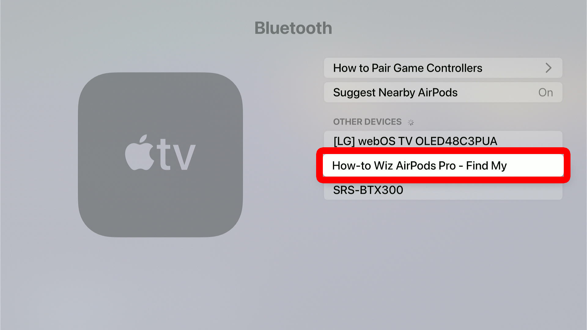 How to Pair AirPods to Apple TV