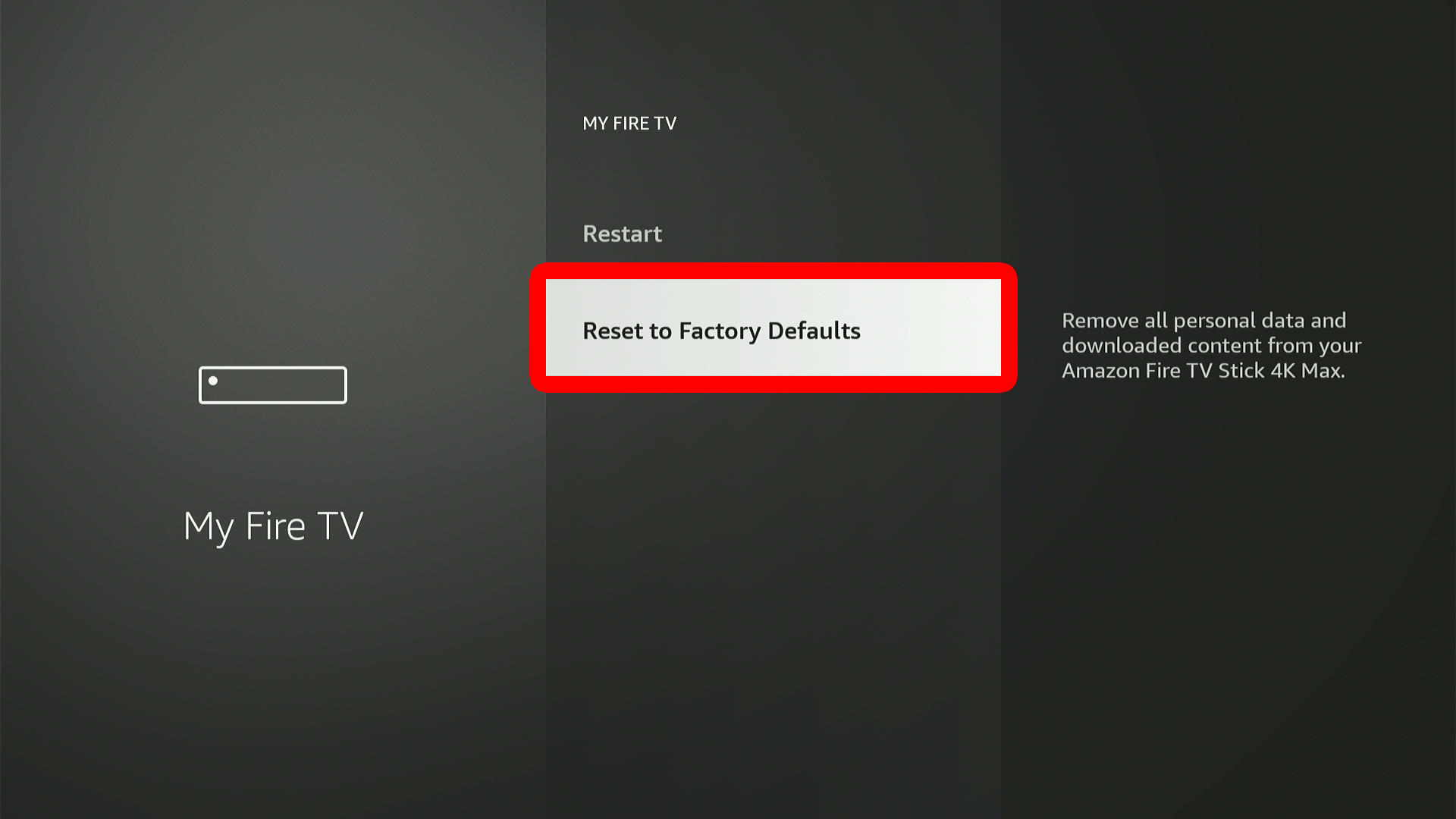 How to Reset Fire TV Through Settings