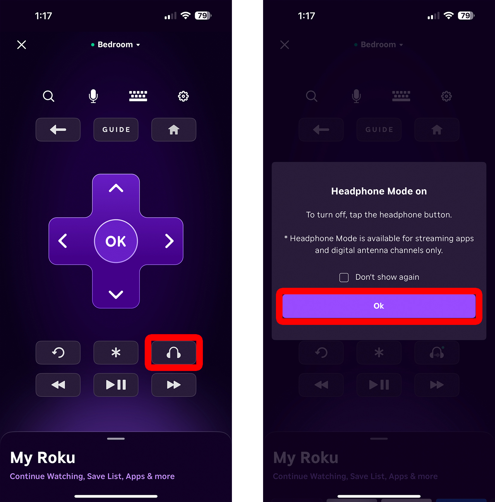 How to Connect Wireless Headphones with the Roku App