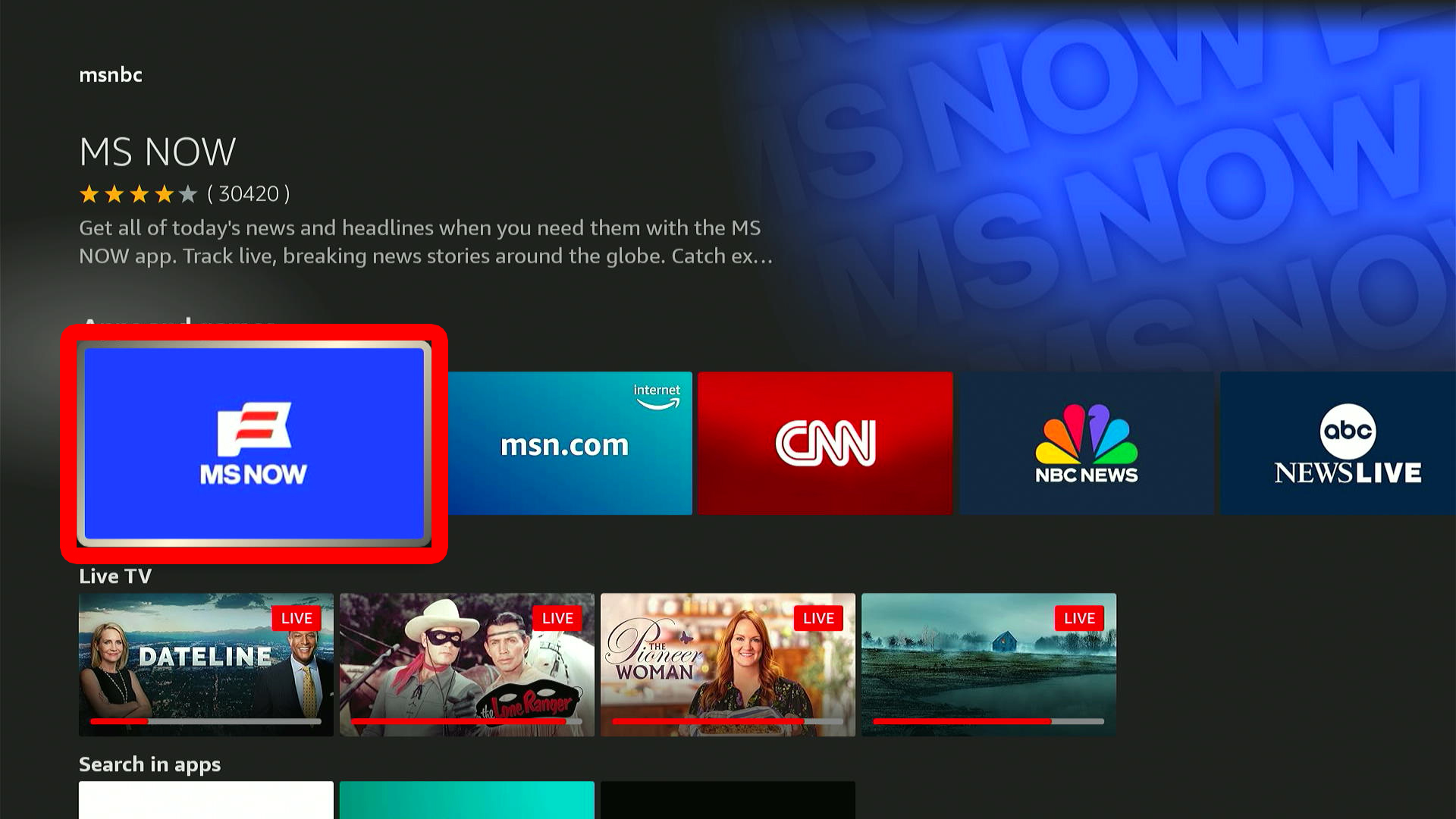 How to Search for Apps on Fire TV
